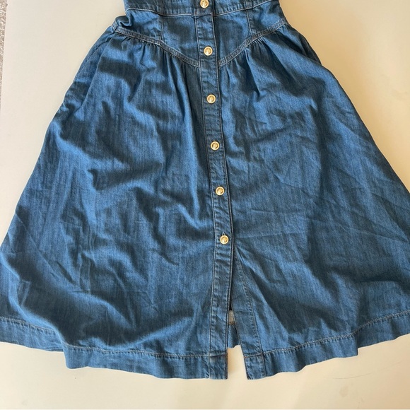 REFORMATION Ellison Denim Midi Dress 6 - Picture 9 of 13